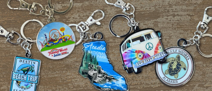 Printed full color keychain banner